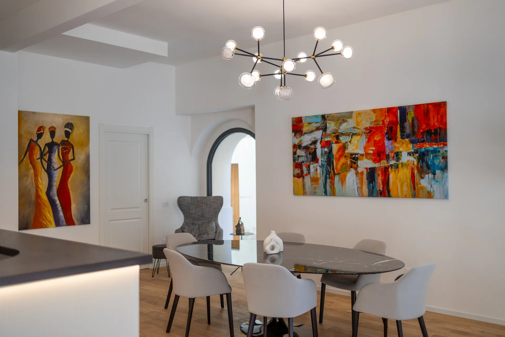 La sala comune della reception